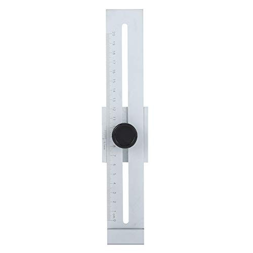 Stainless Steel Marking Ruler Gauge 0-200mm Woodworking Scribing Gauge Carpenter Scribing Line Ruler