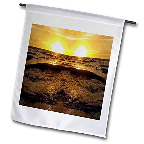 3dRose Lens Art by Florene - Florida Sunsets - Image of Abstract Yellow and Brown Mirrored Sunset - 12 x 18 inch Garden Flag -fl_300382_1- 3dRose Lens Art by Florene - Florida Sunsets - Image of Abstract Yellow and Brown Mirrored Sunset - 12 x 18 inch Garden Flag -fl_300382_1-
