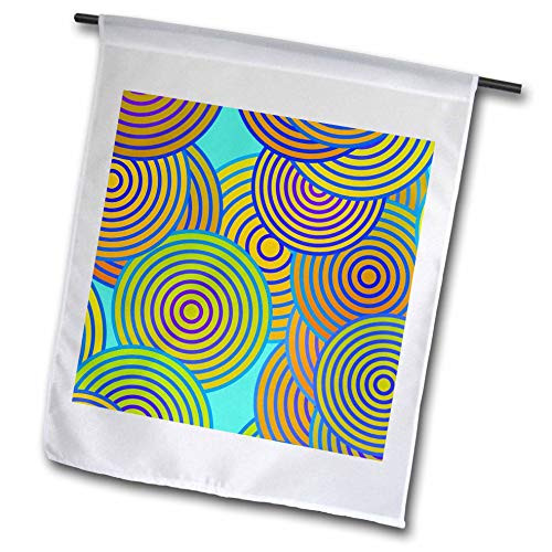 3dRose Lens Art by Florene - Abstract Designs - Image of Huge Spiral Circles in Green Red and Blue - 12 x 18 inch Garden Flag -fl_307716_1- 3dRose Lens Art by Florene - Abstract Designs - Image of Huge Spiral Circles in Green Red and Blue - 12 x 18 inch Garden Flag -fl_307716_1-