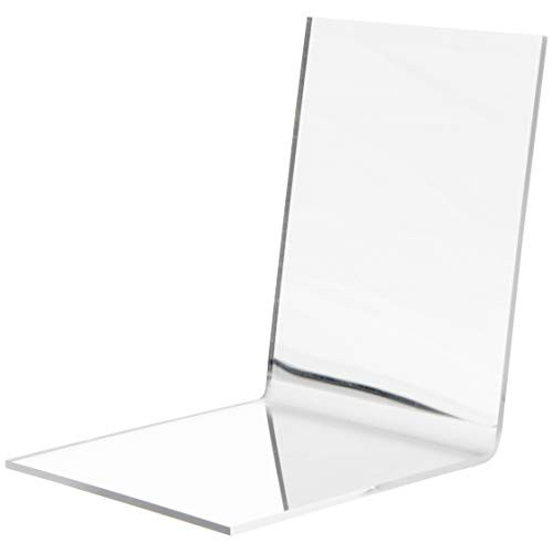 Plymor Folded Acrylic Mirror Display 4.5 inch H x 4.5 inch W x 5 inch D