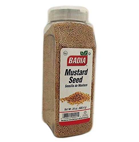 24 oz Badia Whole Yellow Mustard Seed Semillas de Mostaza Entera Kosher