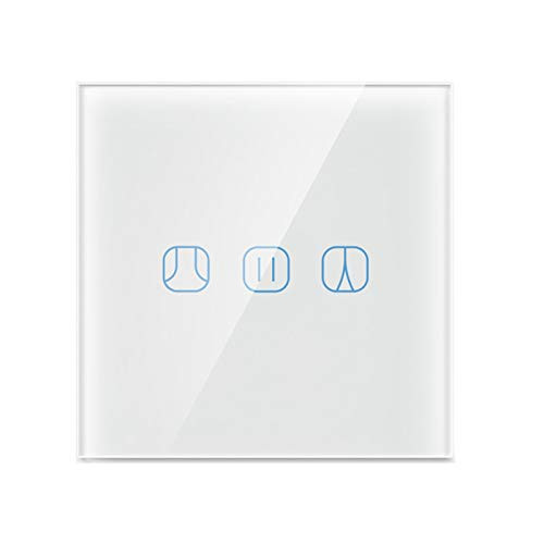 JINQII Smart Roller Shutter Timer Switch WiFi Curtain Blinds Switch Compatible with Alexa and Google Home Remote Control for Curtain/Roller Shutter/Motor Door