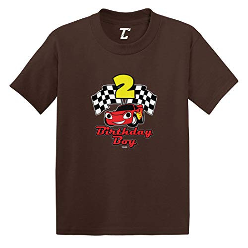 Birthday Boy Car Two - 2 Year Old Fun Infant/Toddler Cotton Jersey T-Shirt -Brown 3T-