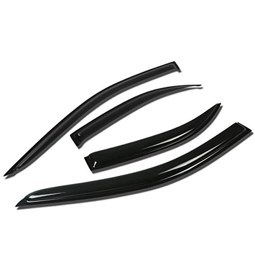 Replacement for Mazda 6 MPS 4pcs Tape-On Window Visor Deflector Rain Guard
