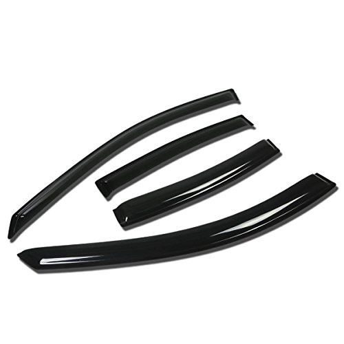 Replacement for Pontiac Grand Prix GM 4pcs Tape-On Window Visor Deflector Rain Guard