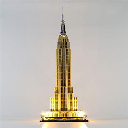 YIFAN USB Powered LED Lighting Kit for Architecture Empire State Building 21046 Led Light kit Compatible with Lego 21046 -LED Included Only No Model Kit-