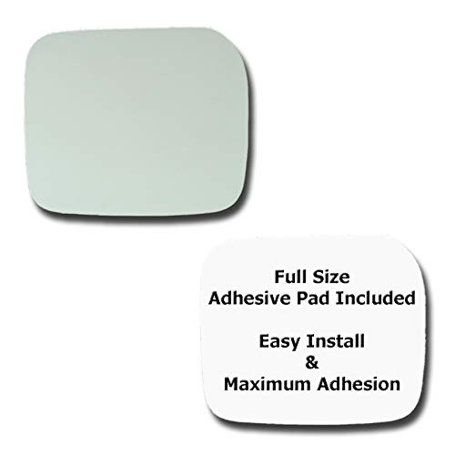 Mirror Glass  Plus Full Size Adhesive Pad for 1997-2004 Mitsubishi Montero Sport Driver Side Replacement