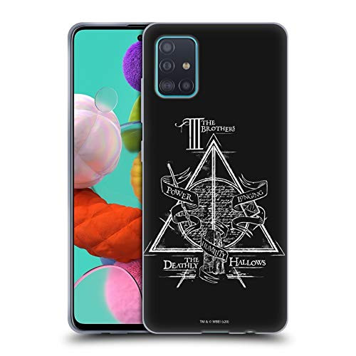 Head Case Designs Officially Licensed Harry Potter Triangle Symbol Deathly Hallows XIV Soft Gel Case Compatible with Samsung Galaxy A51 -2019-