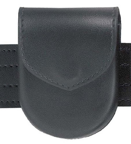 Safariland 90 Handcuff Case, Plain Black, Hidden Snap, For Hinged Handcuffs