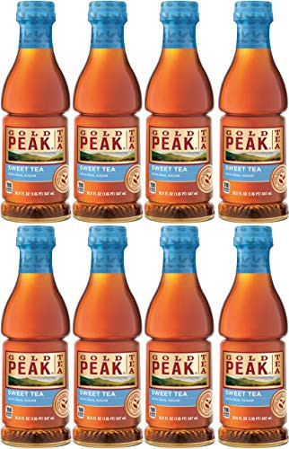 Gold Peak 18.5oz Pack of 8 Total of 148 Oz- -Sweet Tea with Real Sugar-