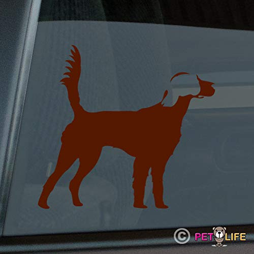 Mister Petlife English Setter Sticker Vinyl Auto Window Llewellyn Brown 19.00 inch x 17.58 inch