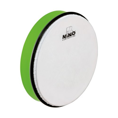 Nino Percussion NINO5GG 10-Inch ABS Plastic Hand Drum with Synthetic Head Grass Green
