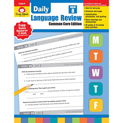 Evan-Moor EMC2798-A1 Daily Language Review Teachers Edition Book Grade 8