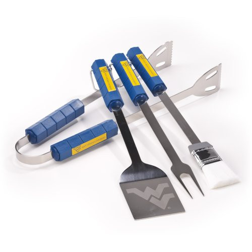 BSI NCAA West Virginia Mountaineers 4 Piece Barbecue Set