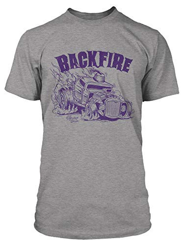 JINX Rocket League Backfire Mens Gamer Graphic T-Shirt Grey Heather Medium
