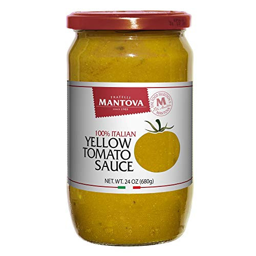 Mantova Yellow Italian Tomato Sauce 24 ounce -Pack of 2- 100 percent Italian Tomatoes Great Taste