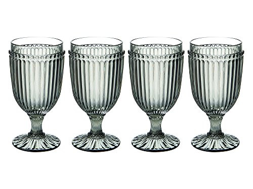 Mikasa Italian Countryside Iced Beverage Glass, Smoke, 13-Ounce, Set of 4