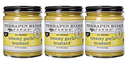 Terrapin Ridge Farms Garlic Mustard Pack of 3 -Creamy Garlic 8 OZ -Pack of 3--