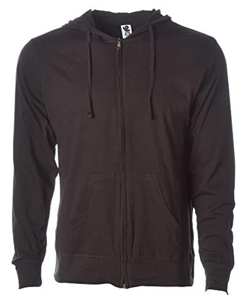 Global Blank Mens Long Sleeve Thin T-Shirt Hoodie Zip Up Sweatshirt Black M Global Blank Mens Long Sleeve Thin T-Shirt Hoodie Zip Up Sweatshirt Black M