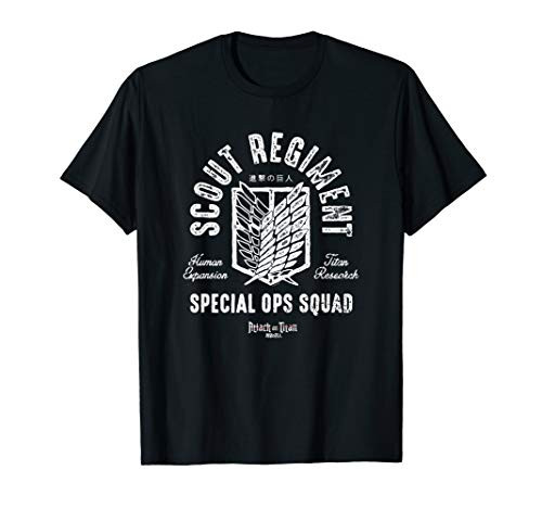 Mens Attack on Titan Scout Regiment Special Ops Squad T-Shirt
