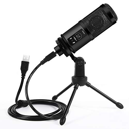 digi marker USB Condenser Microphone Plug and Play Recording Microphone Professional Studio Mic Kit Compatible with PC Laptop Mac Windows for Voice Over Gaming Podcasting Streaming YouTube