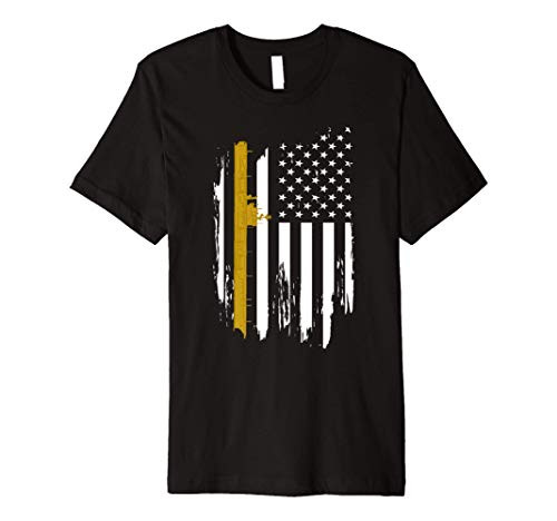 USS Constellation CV-64 Aircraft Carrier American Flag Premium T-Shirt
