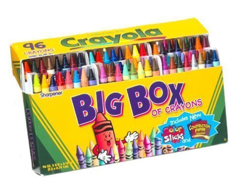 Crayola Crayons Box,96 Count ( Case of 6 )