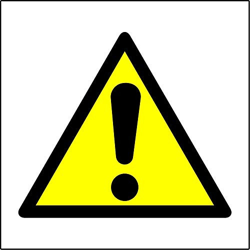 Hazard Warning Stickers Triangle Warning Signs PlasticSafety Sign StickersPrivate Property Warning Sign LablesNotice Sign300mm X300mm