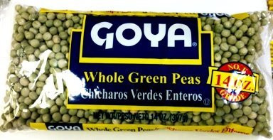 Goya Whole Green Peas 14 Oz Chicharos Verdes Enteros -2 bags 14oz each-