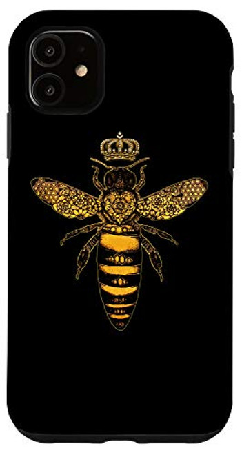 iPhone 11 Vintage Queen Bee Cool Crown Bee Beekeeping Beekeeper Gift Case iPhone 11 Vintage Queen Bee Cool Crown Bee Beekeeping Beekeeper Gift Case