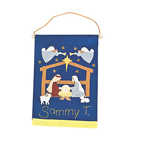 Felt Nativity Banner Craft Kit - Crafts for Kids and Fun Home Activities