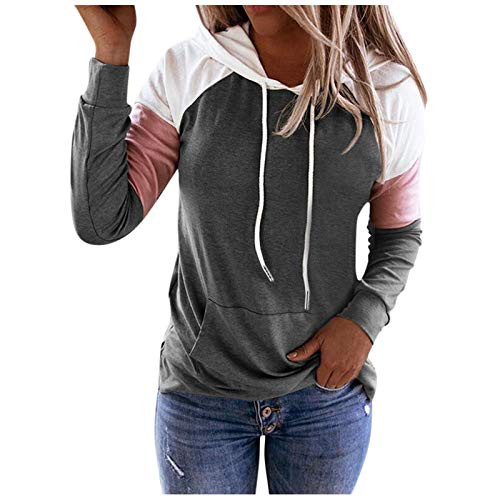 Womens Hoodie Sweatshirt with Pocket Casual Pullover Tunic Top Long Sleeve Shirt Swing Sweatshirt Dark Gray Womens Hoodie Sweatshirt with Pocket Casual Pullover Tunic Top Long Sleeve Shirt Swing Sweatshirt Dark Gray