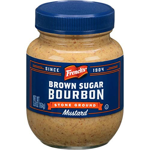 Frenchs Brown Sugar Bourbon Stone Ground Mustard 5.8 Ounce -Pack of 6-