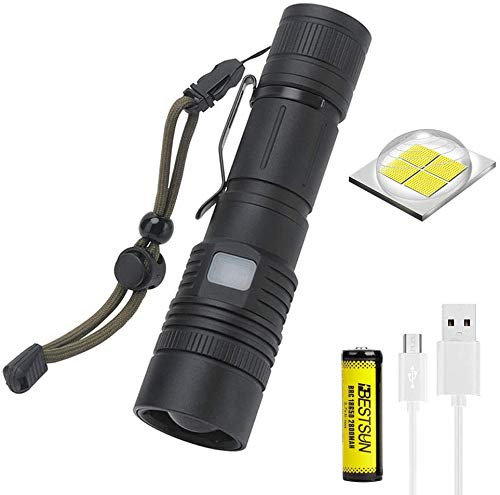 XHP50 LED USB Rechargeable Flashlight 6000 Lumens Super Bright XHP50 LED Handheld Flashlights Zoomable 5 Lighting Modes Input and Output Waterproof Torch Lamp for Hiking XHP50 LED USB Rechargeable Flashlight 6000 Lumens Super Bright XHP50 LED Handheld Flashlights Zoomable 5 Lighting Modes Input and Output Waterproof Torch Lamp for Hiking