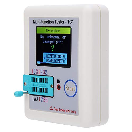 Multi?Function Transistor Tester Self?calibration Graphic Display Screen Transistor Tester Industrial for Detect NPN and PNP Transistors