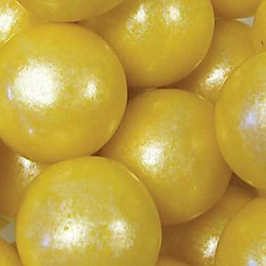 Yellow Shimmer 1 inch Gumballs 1LB