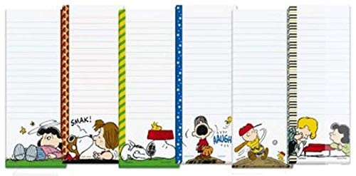 Peanuts Worldwide Peanuts Characters Lined Magnetic Notepads Shopping List 6-Pack -Lucy/Snoopy/Charlie Brown/Peppermint Patty/Linus- Peanuts Worldwide Peanuts Characters Lined Magnetic Notepads Shopping List 6-Pack -Lucy/Snoopy/Charlie Brown/Peppermint Patty/Linus-