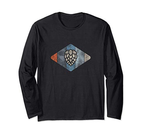 Homebrewer vintage hops design beer lover craft brew Long Sleeve T-Shirt