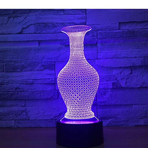 epicurism Vase Model Led 7 Color Lamp 3D Visual Led Night Lights Touch USB Table Lampara Lampe Baby Sleeping Atmosphere Lamp epicurism Vase Model Led 7 Color Lamp 3D Visual Led Night Lights Touch USB Table Lampara Lampe Baby Sleeping Atmosphere Lamp