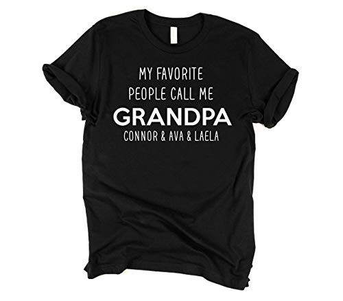 My favorite people call me grandpa fathers day gift from daughter custom grandpa shirt