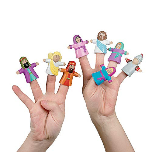 He Lives Religious Finger Puppets for Easter -Set of 24- Sunday School Supplies