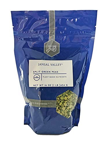 Jansal Valley Split Green Peas 16 Ounce