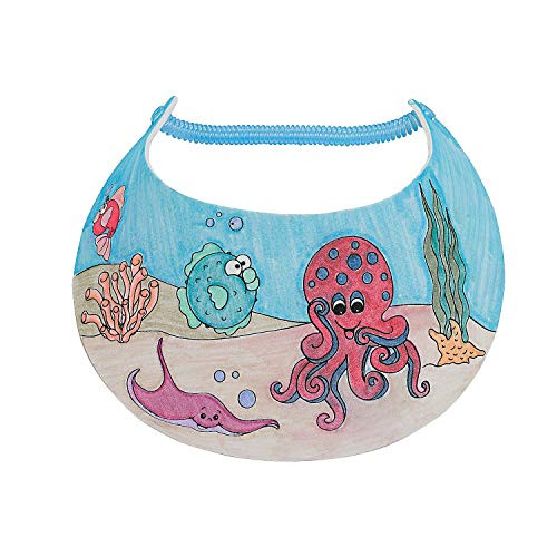 Color Your Own Foam Under The Sea Visor Craft Kit - Crafts for Kids and Fun Home Activities