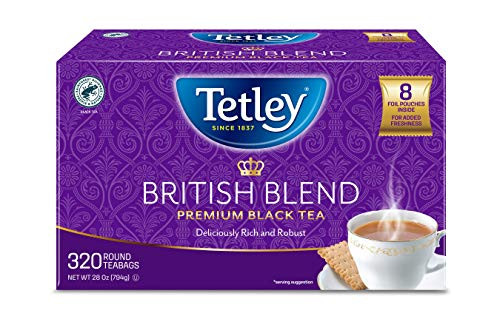 Tetley British Blend Premium Black Tea Bags 320 Count