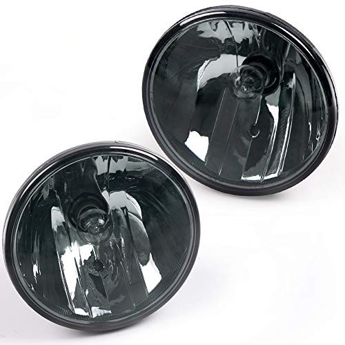Round Fog Lights with Bulbs GM2590104 2007-2014 Replacement For Chevy Tahoe Avalanche Suburban GMC Yukon XL Replacement For Ford Mustang Smoke Front Driving Lamp Assembly Round Fog Lights with Bulbs GM2590104 2007-2014 Replacement For Chevy Tahoe Avalanche Suburban GMC Yukon XL Replacement For Ford Mustang Smoke Front Driving Lamp Assembly