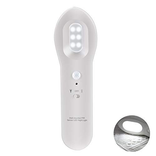 yangyang LED Human Body Induction Night Light Lamp USB Rechargeable PIR Infrared Motion Sensor Bedside Wall Aisle Lights