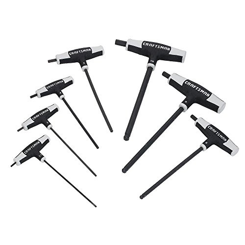 CRAFTSMAN 9-46384 7 pc. Metric T-Through Handle Ball End Hex Key Set