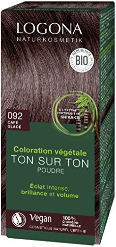 Logona Herbal Hair Dye - Reddish Brown - Vegan Henna Plant Based - 3.5 Ounce