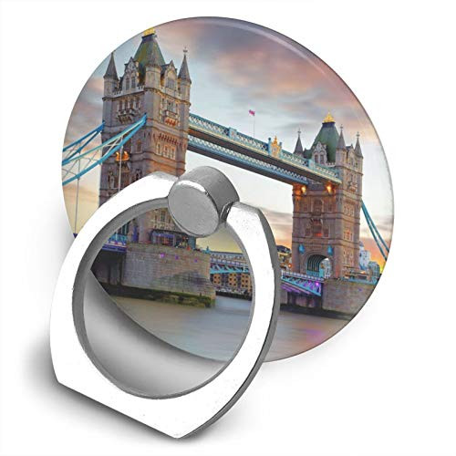 360 Degree Finger Stand Cell Phone Ring Holder Car Mount with Hook for Smartphone-Historic Old Tower Bridge London
