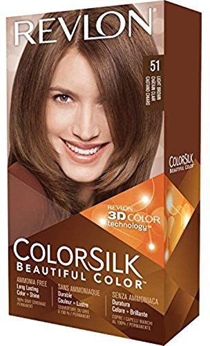 Revlon ColorSilk Hair Color 51 Light Brown 1 ea -Pack of 5-